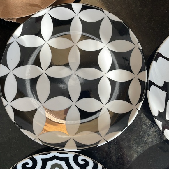 4 desert plates embellished with 14 K gold - Picture 2 of 9